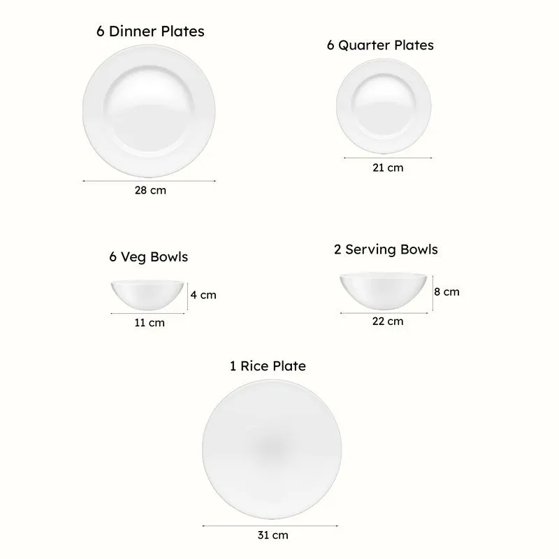 Raw Grey Dinner Set - 21 Piece Set media 7
