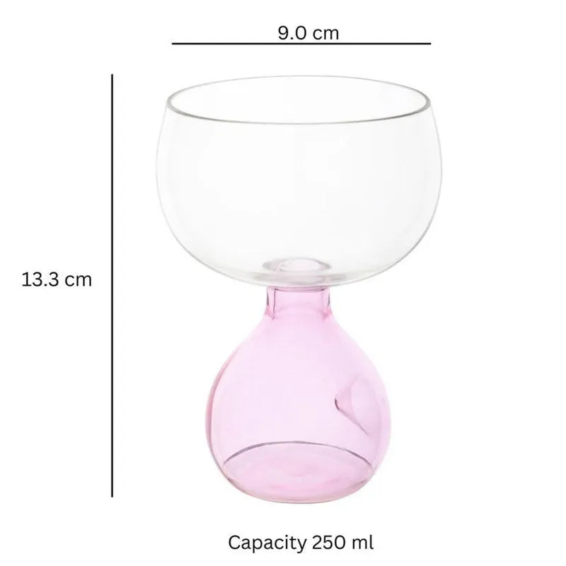 Scarlet Glow Wine Glasses(250 mL) - Set Of Two media 6