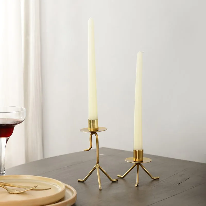 Marquesa Glow Gold Candle Holders - Set Of Two media 1
