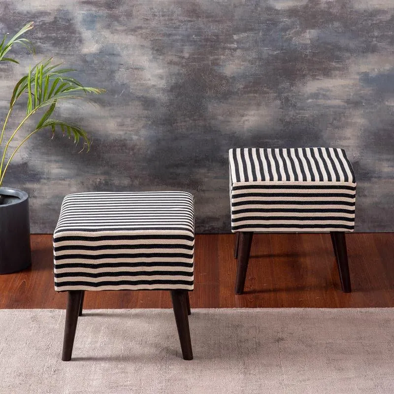 Delway Wooden Stool - Set Of Two media 1