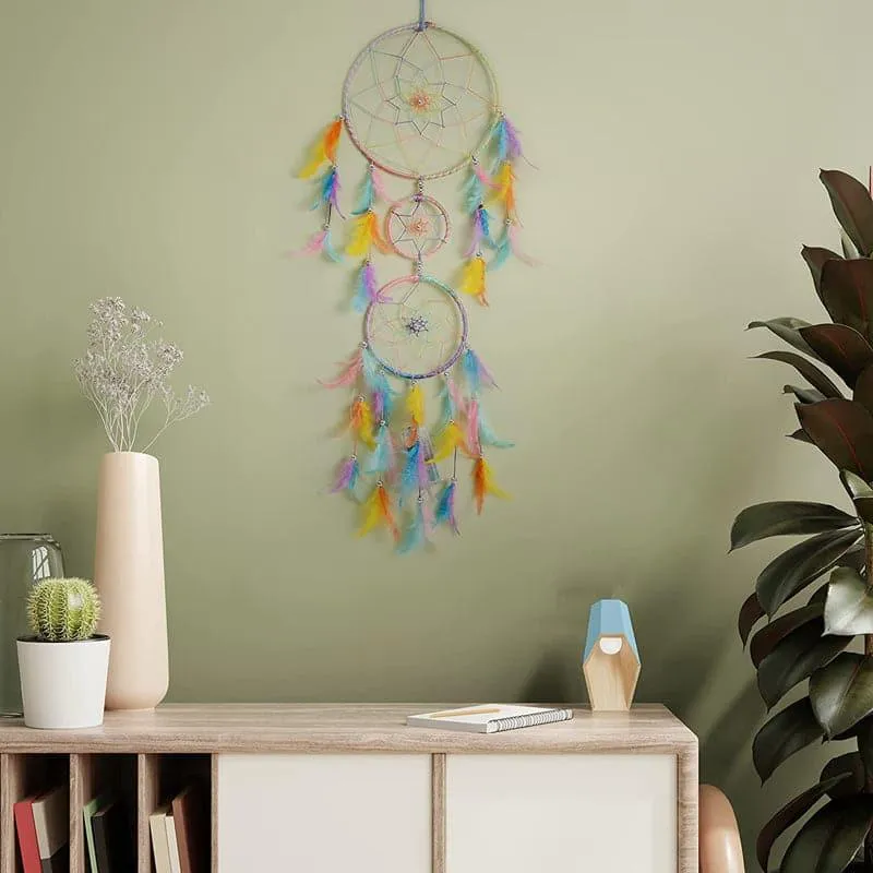 Amazo Feather Dreamcatcher With Light - Multicolor media 3