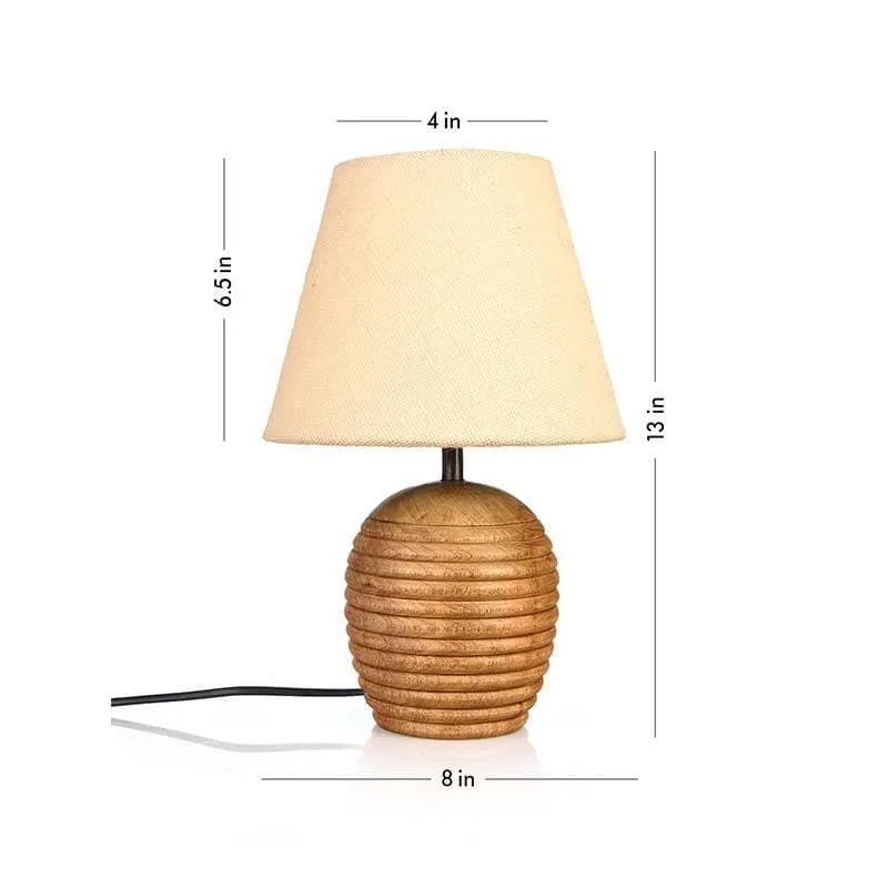 Shawty Fabric Table Lamp - Beige media 5
