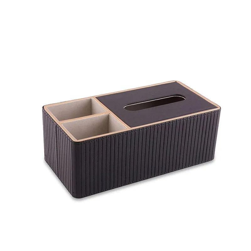 AarviDecor ContourCraft Faux Leather Tissue Holder media 3