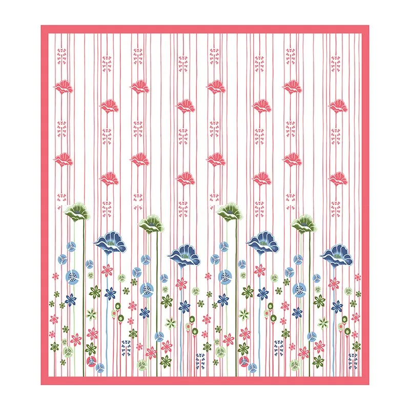 Heritage Calm Cotton Bedsheet (Blue,Pink,White) - 120 TC media 5