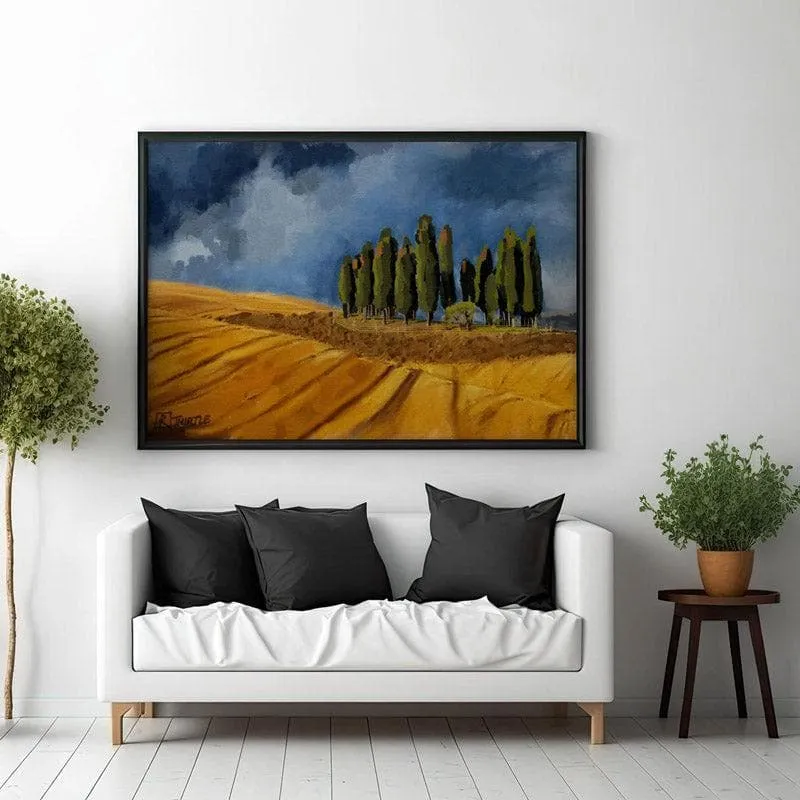 Rising Storm Canvas Wall Painting - Black Frame media 3