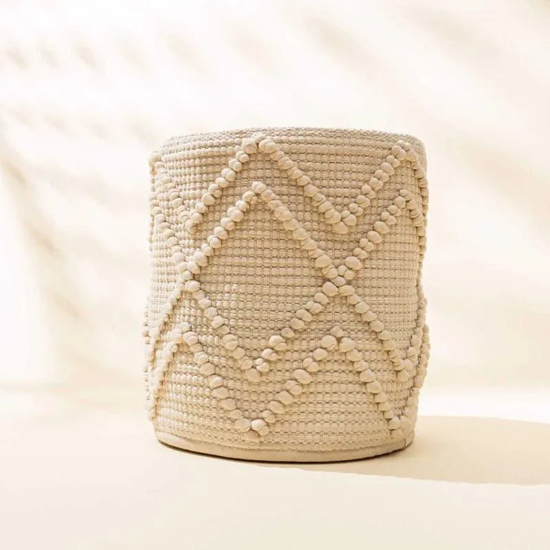 Gila Chevron Natural Fiber Laundry Basket media 3