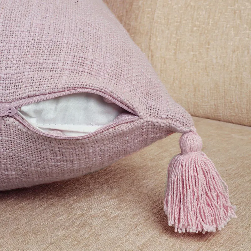 Claira Solid Cushion Cover (Lavender) - Set Of Two media 3