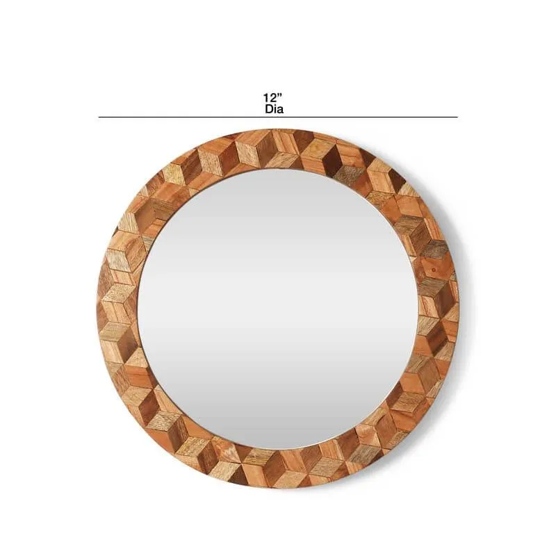 Rhombus Timber Wall Mirror media 6