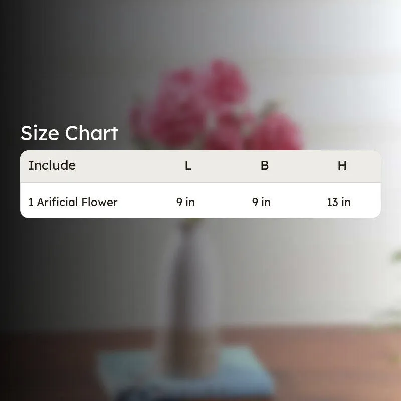 Blushen Carnation Fabric Arificial Flower - Pink media 7