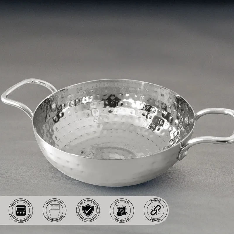Vintage Hammered Kadhai - 4500 mL / 12 Inches media 4