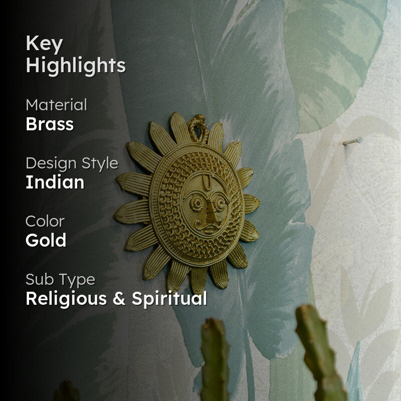 Surya Radiance Brass Wall Accent media 2
