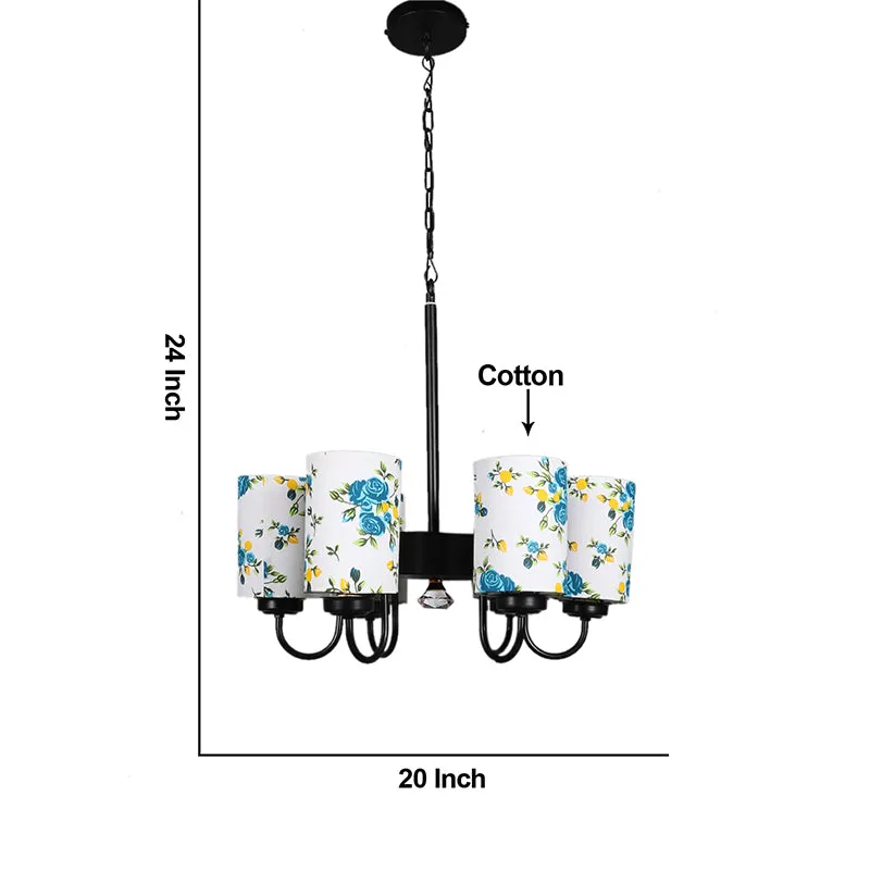 Blue Fleur Cylindrical Viya Ceiling Lamp media 5