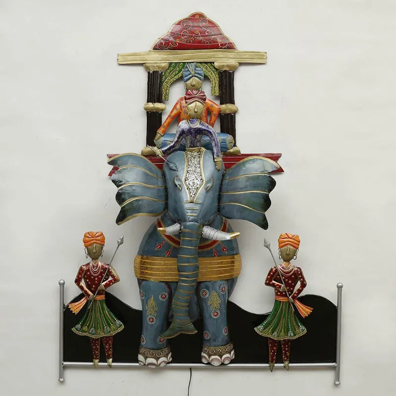 Elephant Riders Iron Wall Accent media 5