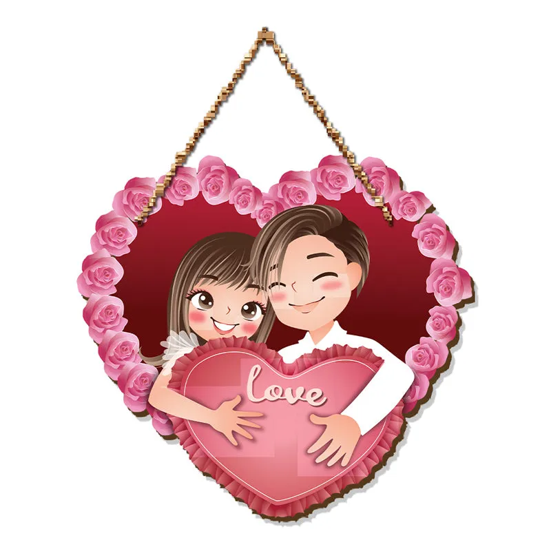 Adorable Love Wood MDF Wall Hanging media 3