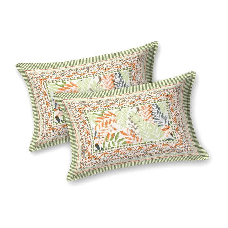 Loomio Cotton Bedsheet (Green,Blue) - 240 TC media 5