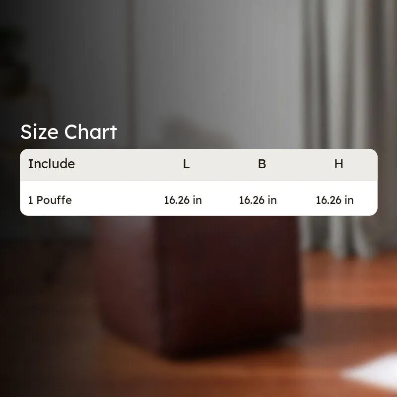 Clean Lines Pouffe - Brown media 10