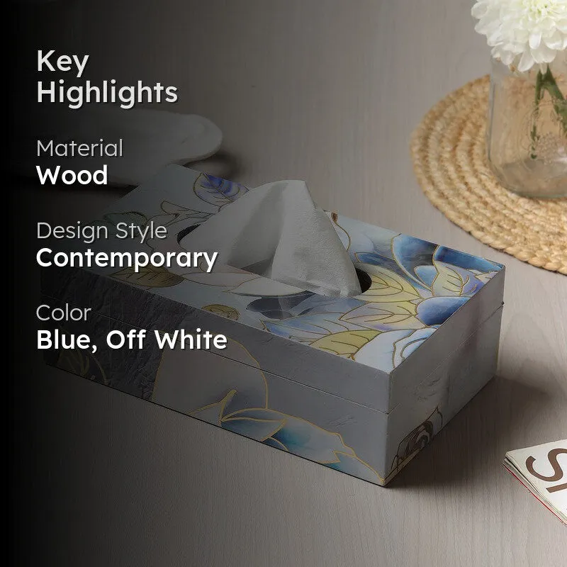 Rosy Wooden Tissue Holder media 2