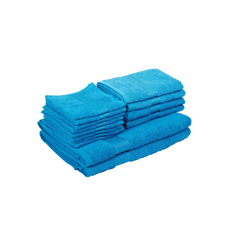 Eva Quick Dry Towel Combo (Blue) - Fourteen Piece Set media 4