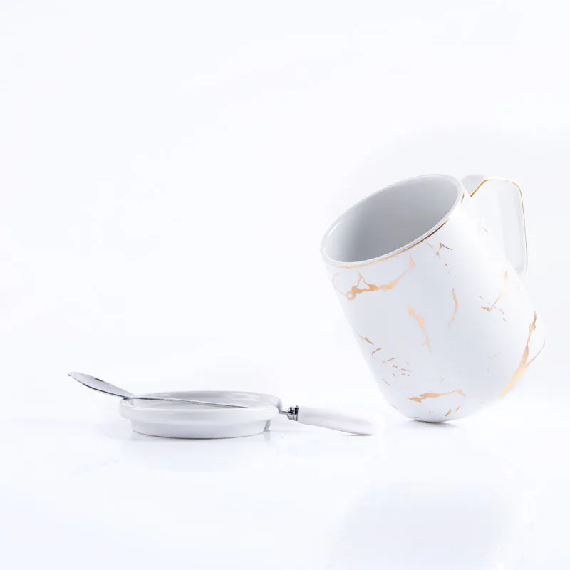 Goldira Ceramic Coffee Mug (400 mL Each) - Five Piece Set media 7