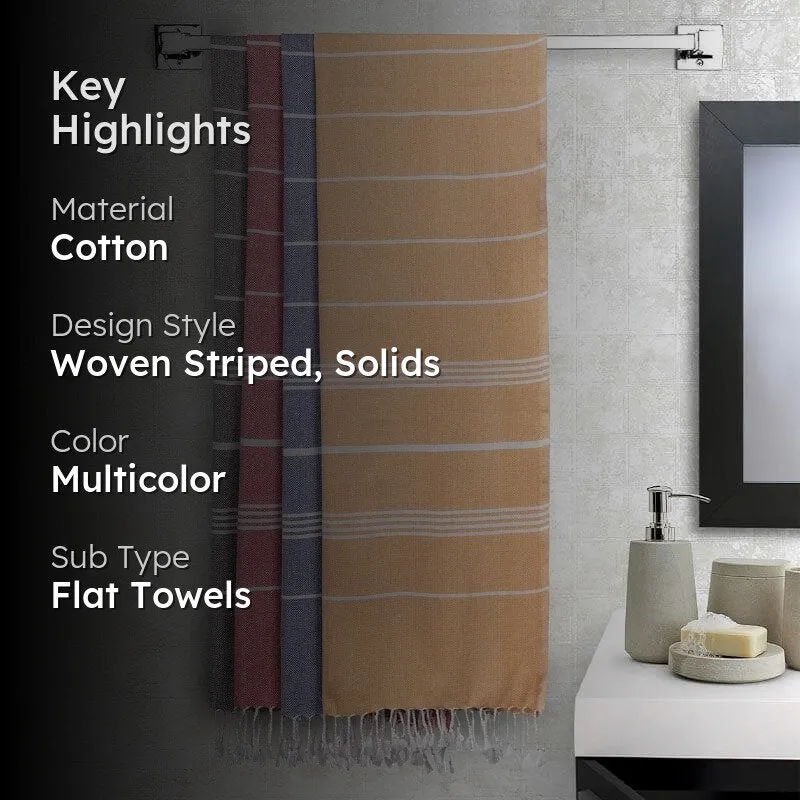 Pure Delight Bath Towels (Blue,Yellow,Peach) media 2