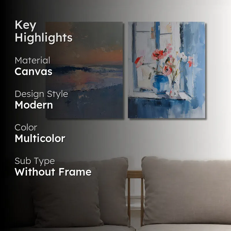 Waves & Windows Wall Art - Set Of Two media 2