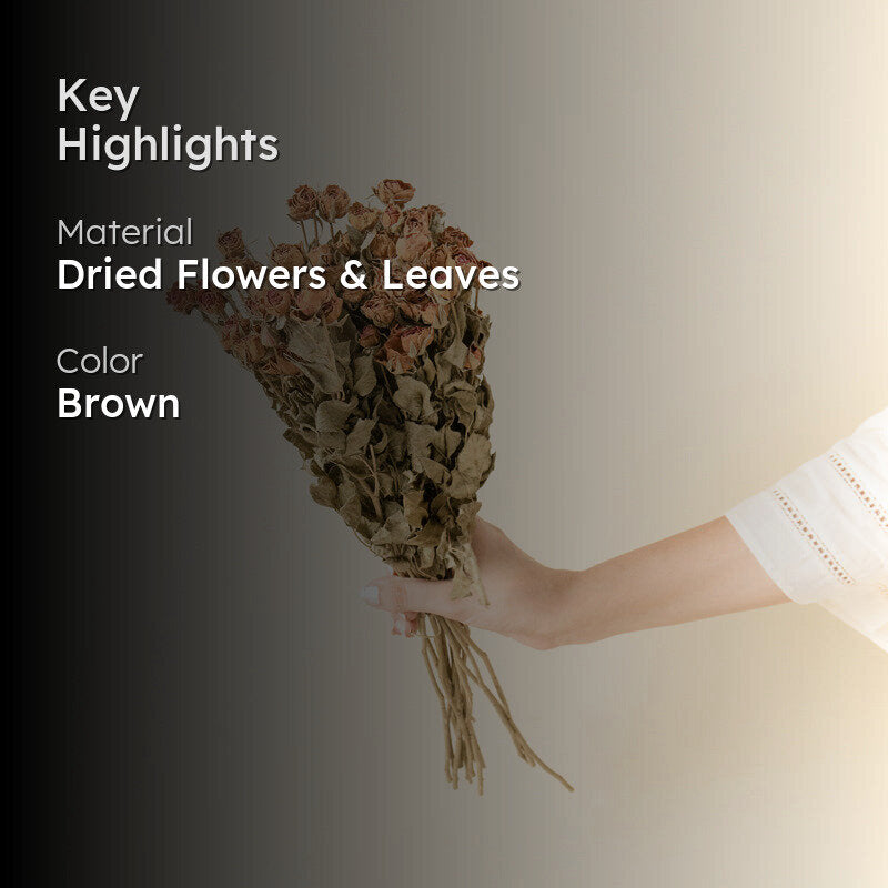 Eternal Beauty Dried Rose Flower Stick - Set Of Thirty media 2