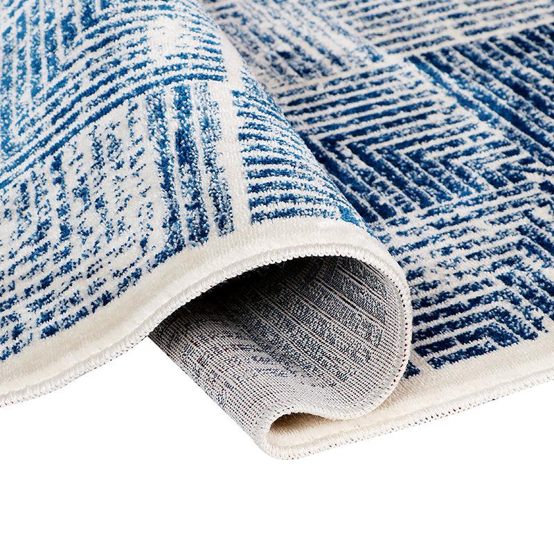 Merca Non-Anti Skid Nylon Runner Rug - Blue media 4