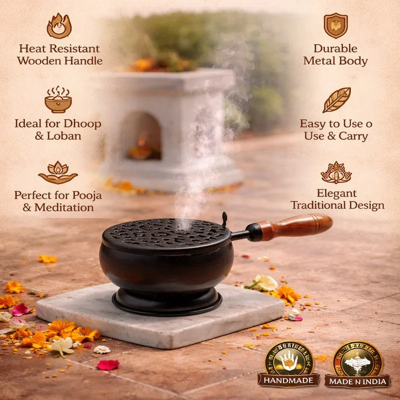Sattva Smoke Incense Holder - Black media 4
