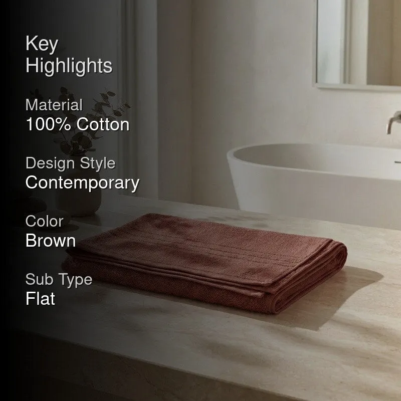 Monte Carlo Clean Wrap Pure Cotton Bath Towel - Brown media 2