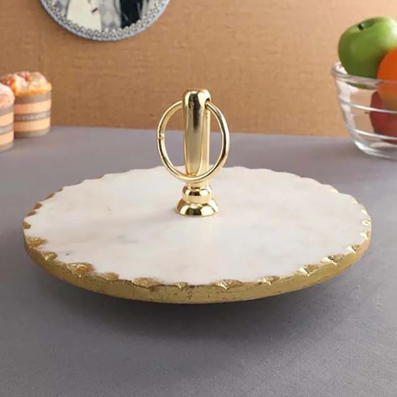 Bianco Marble Cake Stand media 1