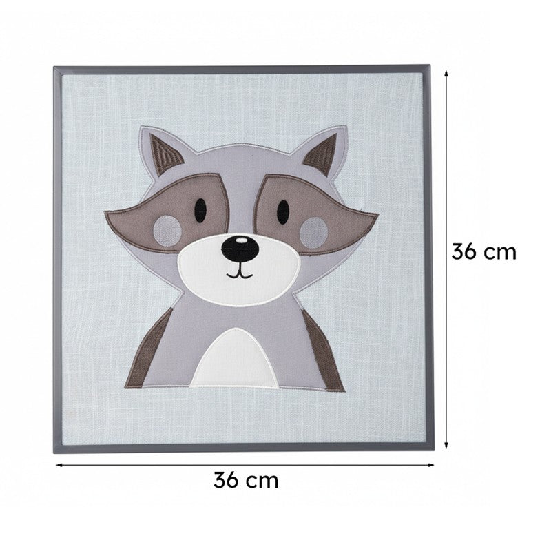 Racoon Roam MDF & Fabric Wall Accent  - Jungle Collection media 7