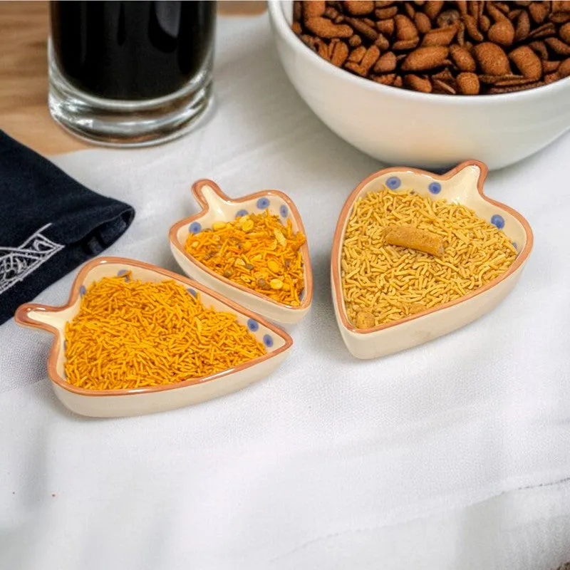 Polkae Brown Ceramic Platter - Set Of Three media 6