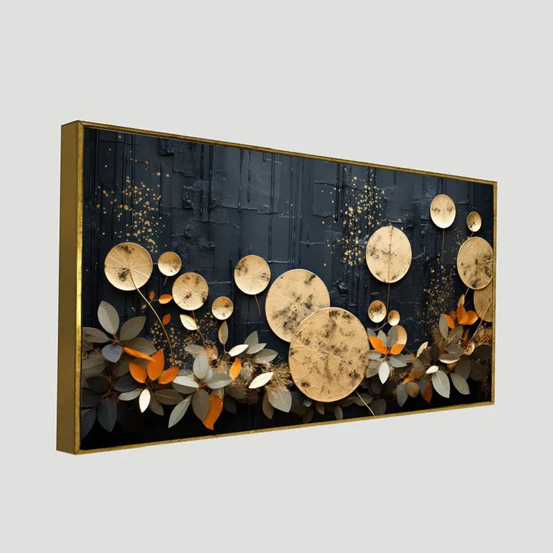 Ravenna Abstract Wall Painting With Frame media 7