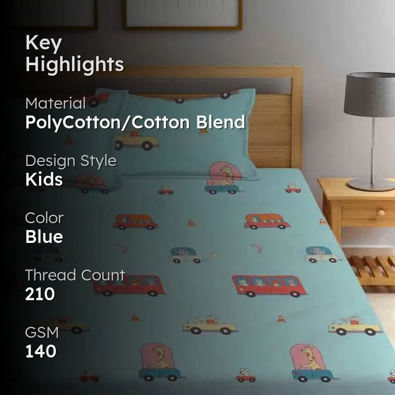 Animal Planet Bedsheet - 140 GSM media 2