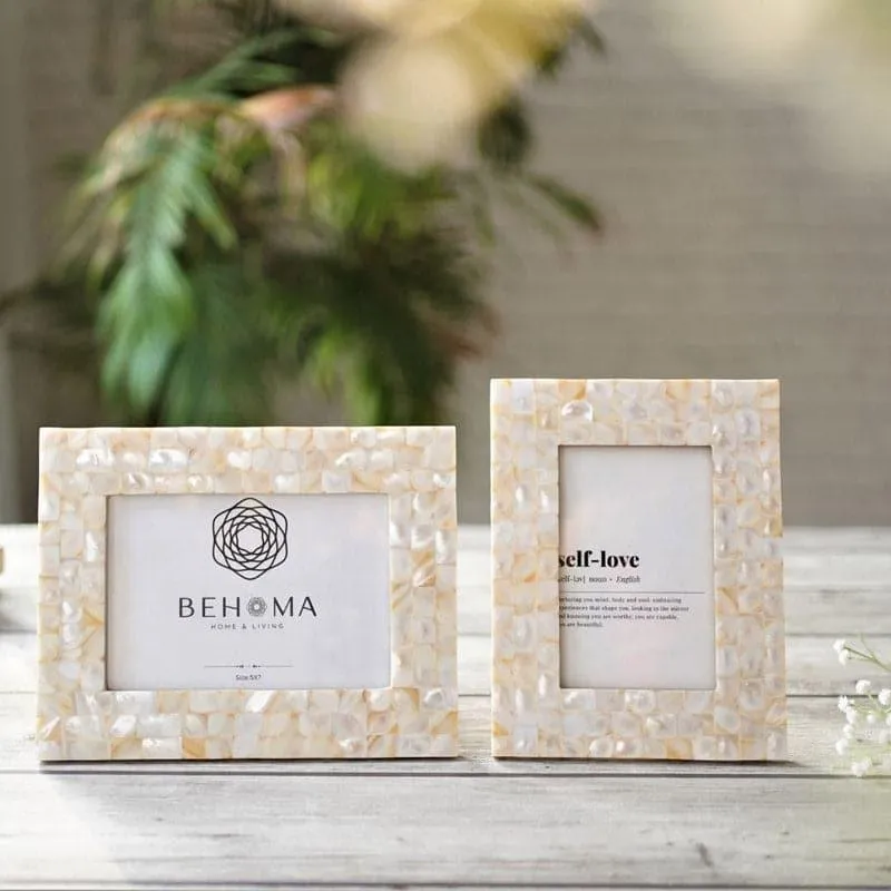 Pearl Perfect Table Photo Frame (White) - Set Of Two media 1