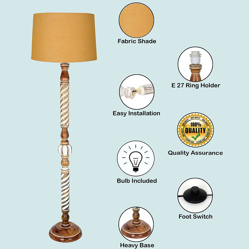 Elfin Carve Floor Lamp - Yellow media 4