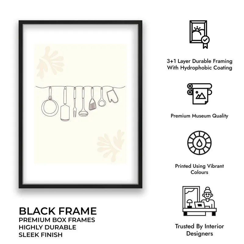 Linear Tool Archival Canvas Wall Art - Black media 9
