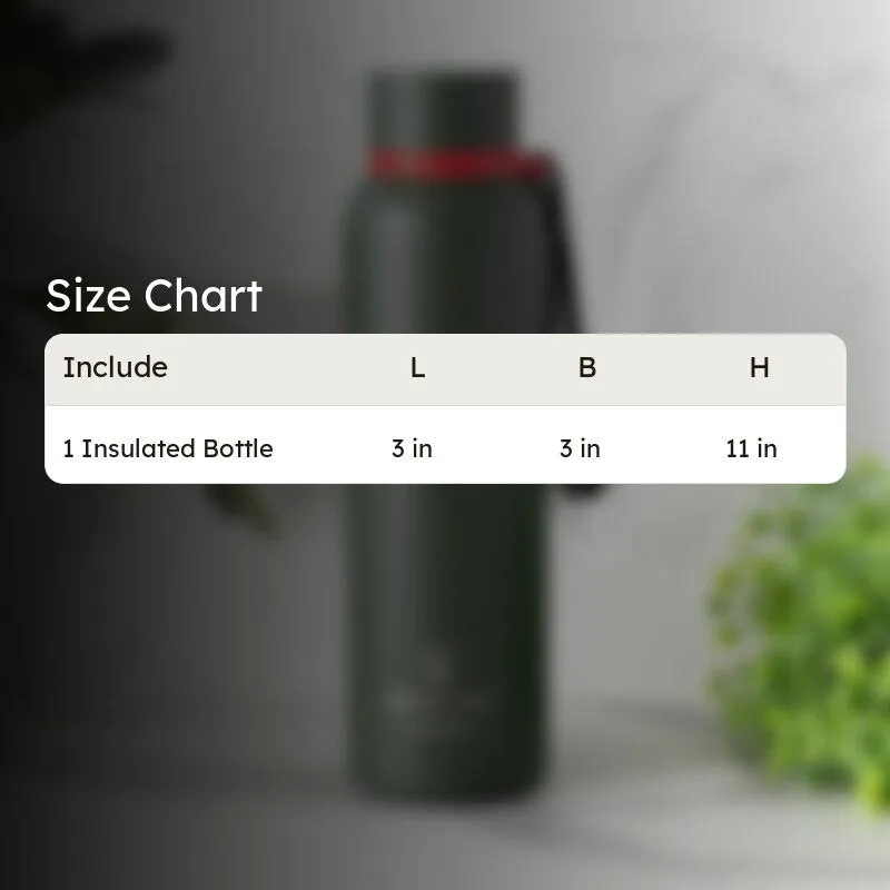 Aqueous Hot & Cold Thermos Water Bottle (Green) - 750 mL media 5