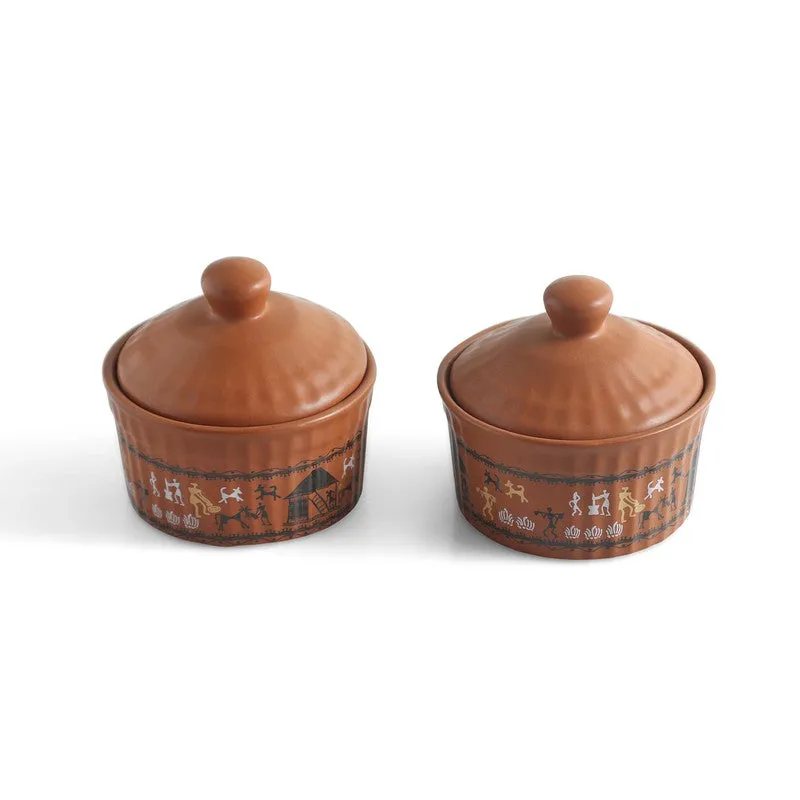 Elora Craft Ceramic Jar (170 mL) - Set Of Two media 4
