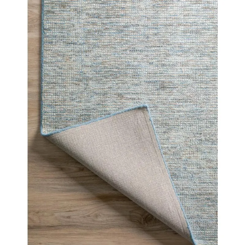 Thread Tale Hand Woven Wool Rug - Denim Blue media 5