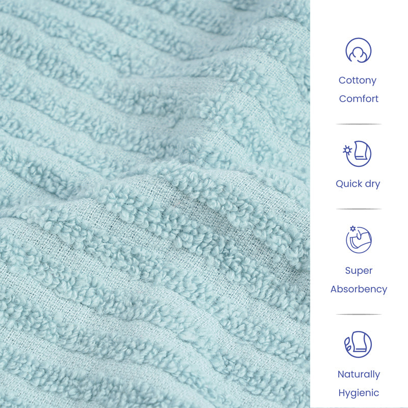 Micro Cotton LuxeDry Striped Bath Towel - Green media 7