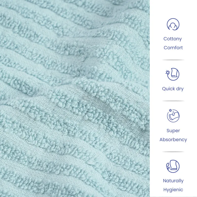 Micro Cotton LuxeDry Striped Bath Towel - Green media 7