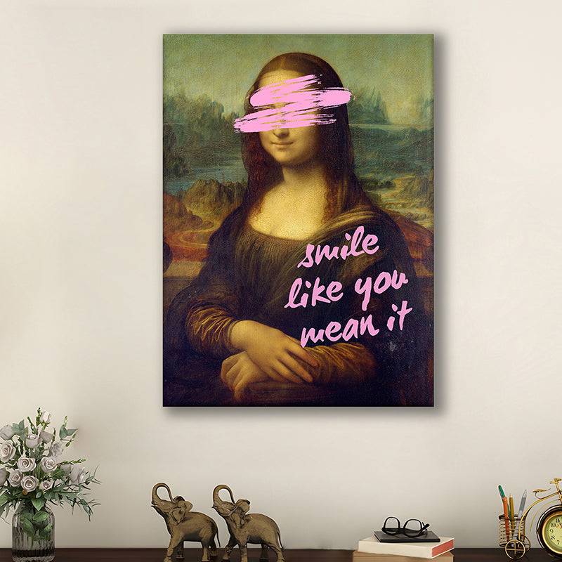 Smile Like You Mean It Canvas Wall Art media 2