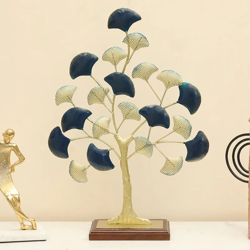 Steel Magnolia Metal & Wood Showpiece media 1