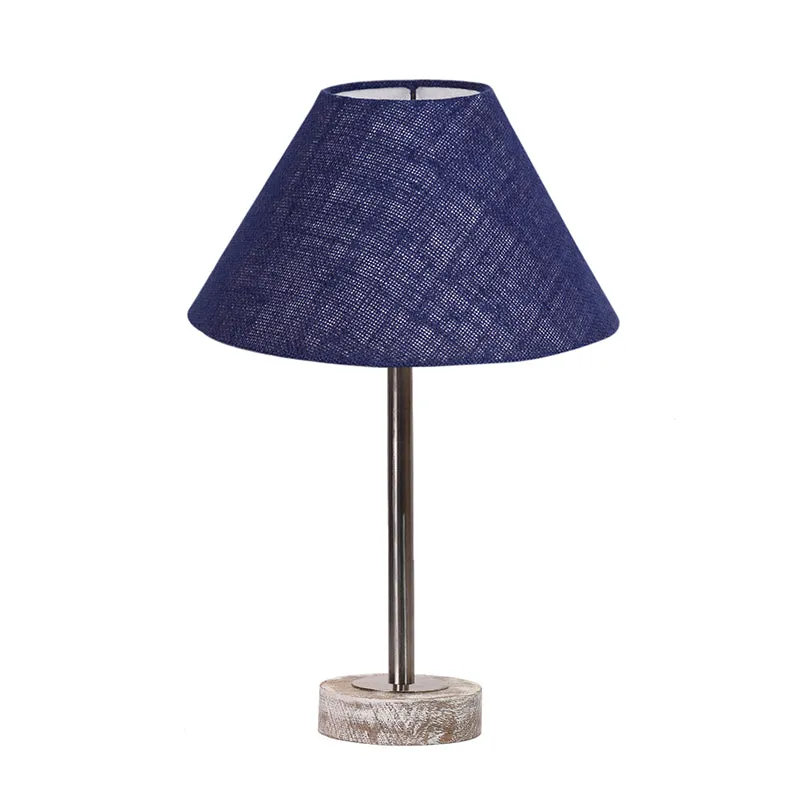 Sienna II Rodin Wooden Table Lamp - Blue,Silver,White media 4