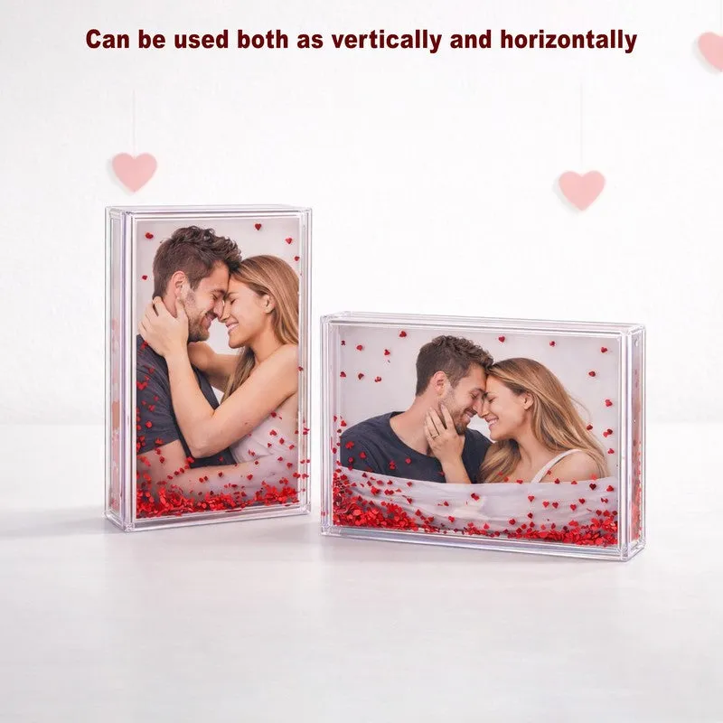 Sweetheart Memory Glitter Acrylic Photo Frame - Red media 5