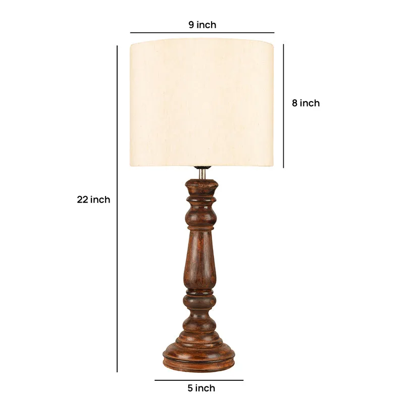 Athensia Fabric Table Lamp - Ivory media 5
