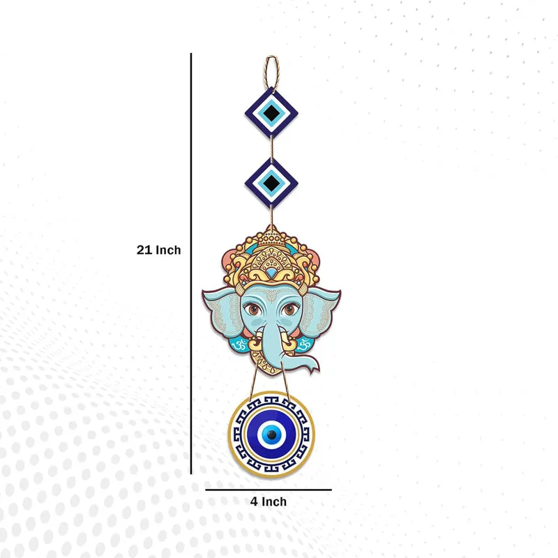 Ganesha Nazar I Polyester & MDF Wall Hanging media 5