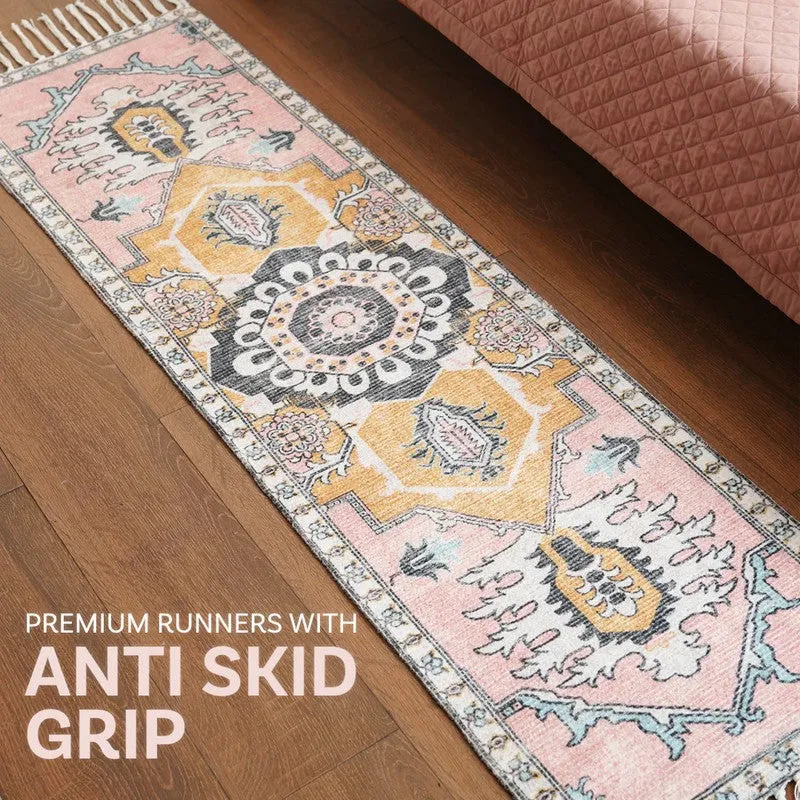 Grand Ornate Cotton Runner Rug media 6