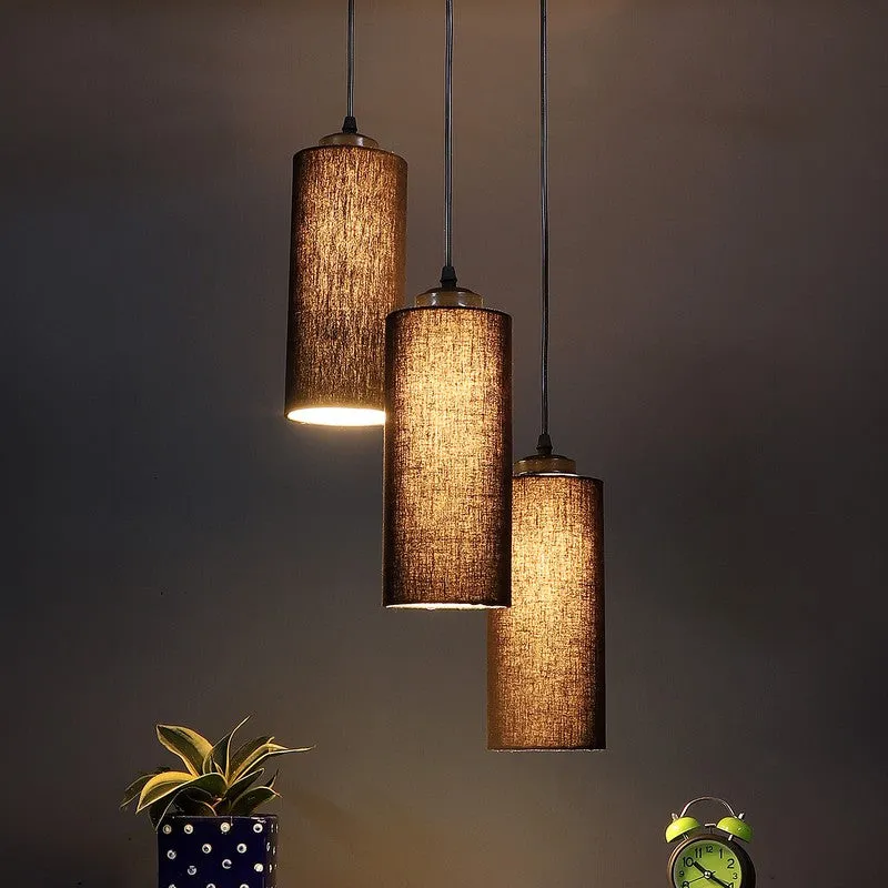Glowspire Triple Metal Ceiling Lamp - Black media 1